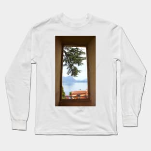 A Pine Branch over the Red roof through the Window 2011 Long Sleeve T-Shirt